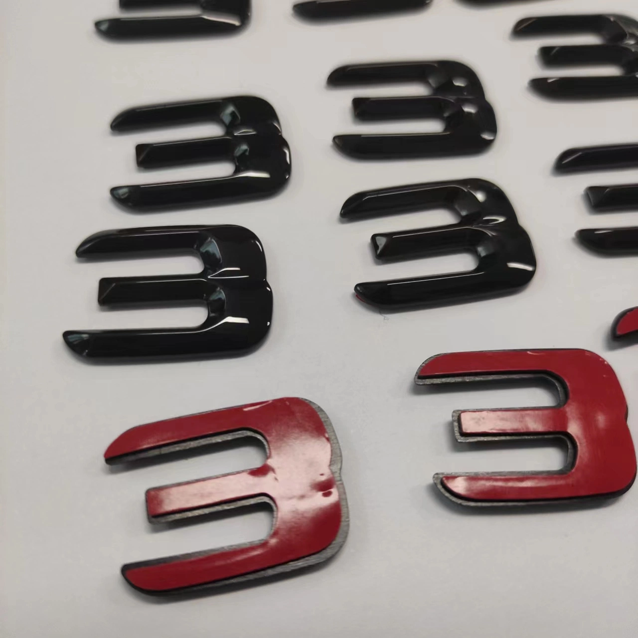 High quality 3D car letter 3 badge car logo accessories for car