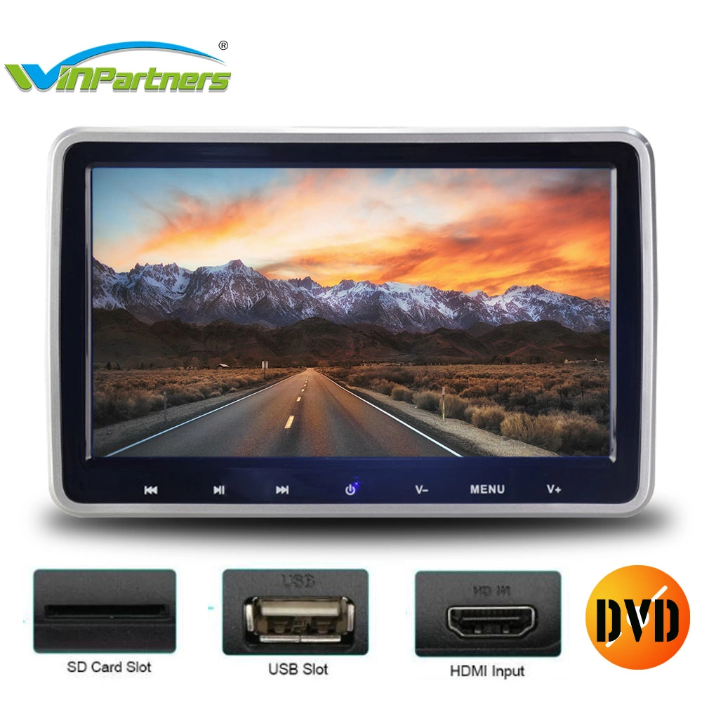 11,6 дюймов цифровой экран Car направляющие подголовника заднего сиденья DVD плеер с USB/SD/FM/HDMI