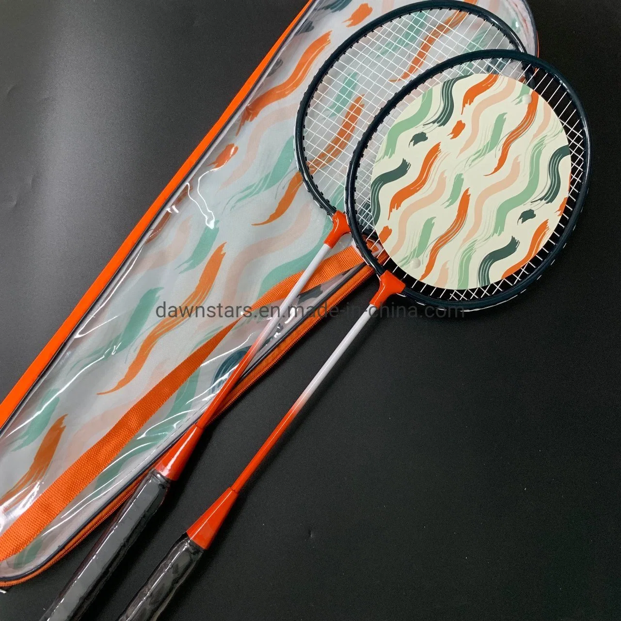 Badminton Racket with T Joint in Printing Cover, New Design