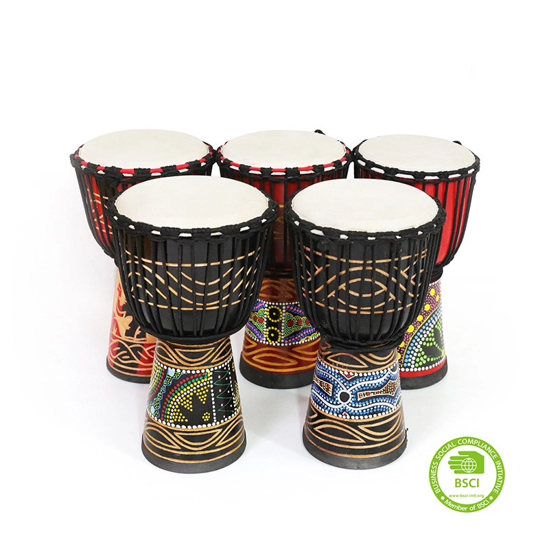 Wholesale Percussion African Djembe Drum Professional Grade Wood Djembe Percussion Instrument Rope Djembe