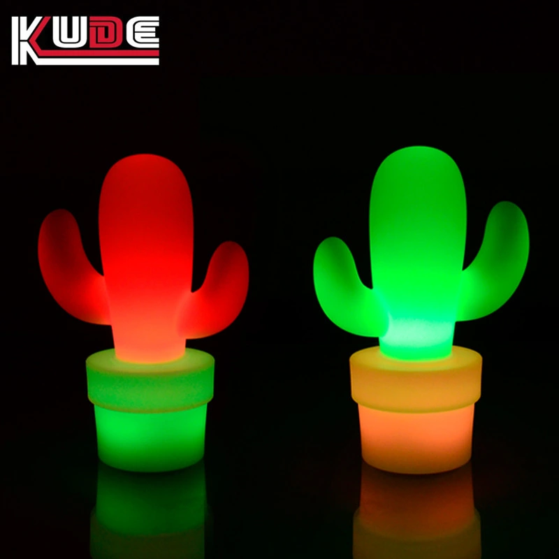 LED Cactus Table Lamp Glowing Cactus Light up and Down Separate Color for Night Party