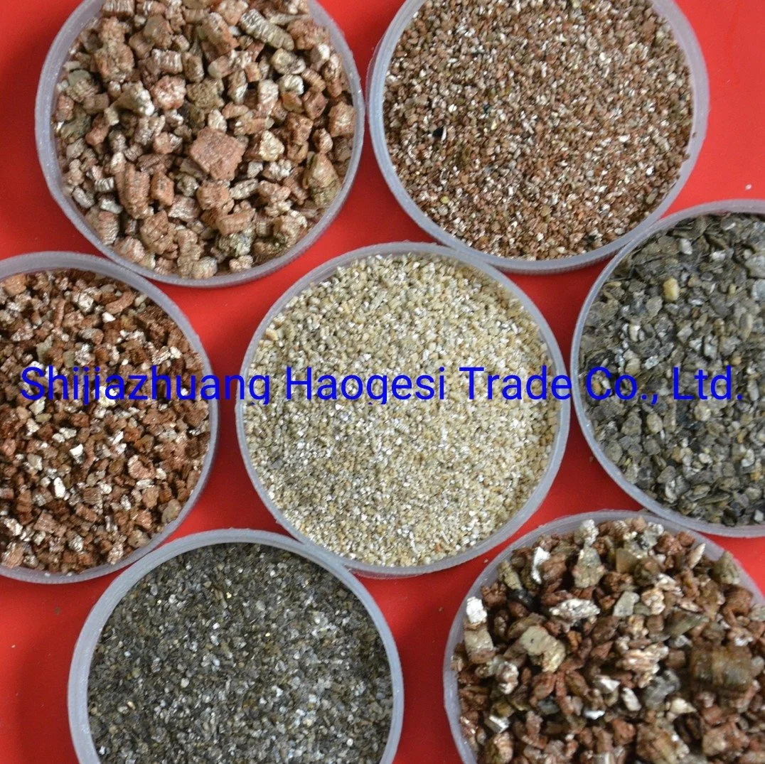 Professional Factory Manufacturing Non-Asbestos Gold Expanded Vermiculite Silver Expanded Crude Vermiculite Ore