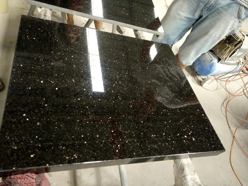 Countertop/Vanity/Worktop Granite for Kitchen/Bathroom Black/White/Gold Shinning Granite