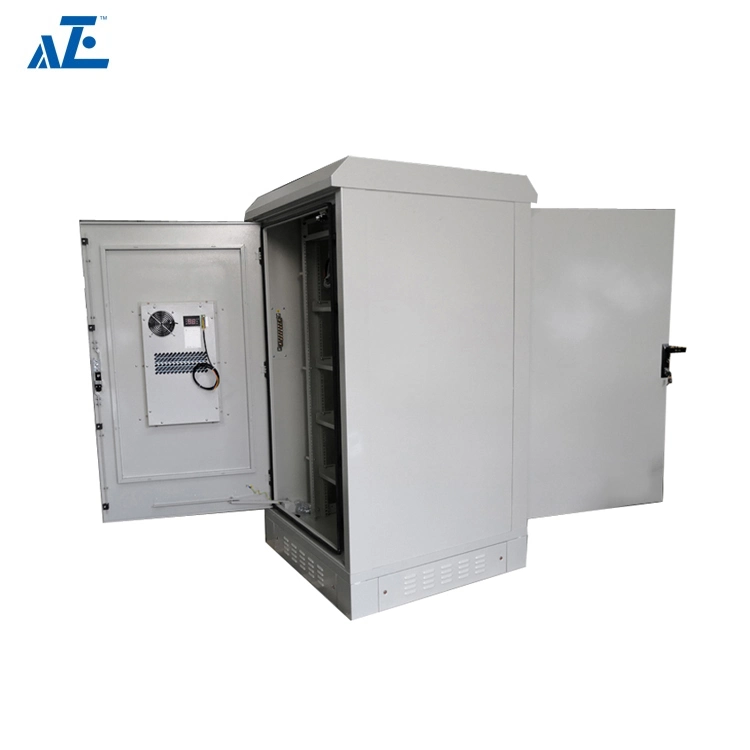 IP55 Waterproof Outdoor Enclosure Power Aluminum Electrical Distribution Metal Telecom Cabinet with 2000W DC Air Conditioner