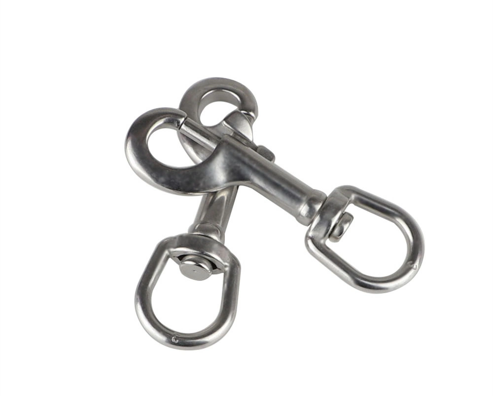 Stainless Steel 316 Oval Ring Single Head Hook Spring Diving Hook Pet Dog Hook