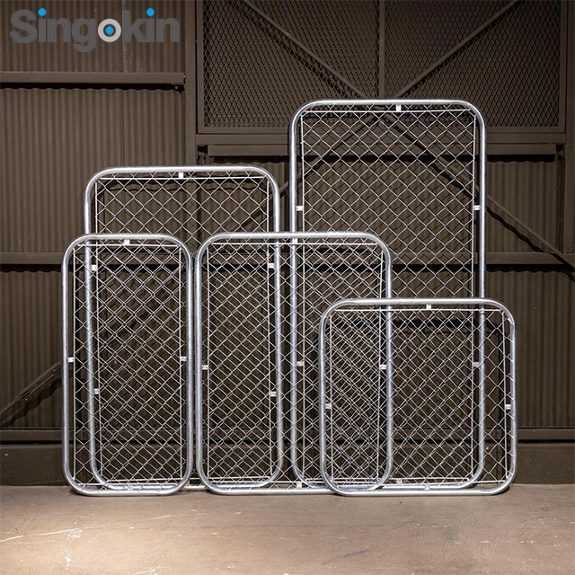 6FT 8FT Diamond Shape Cyclone Hurricane Net Mesh Fencing Sportsfield Galvanized and PVC Coated Chain Link Fence Price