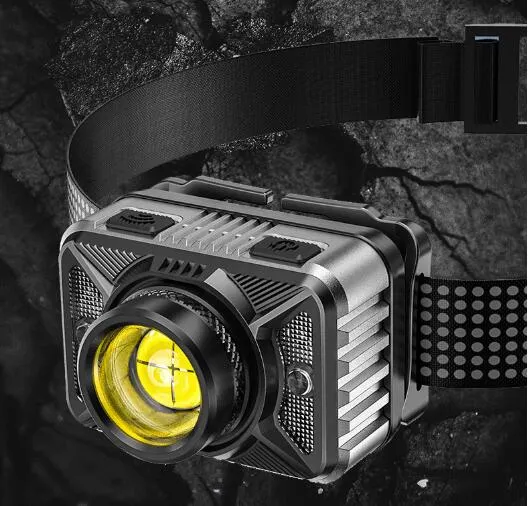 Imitate Camera Sensor Running Lightweight Rechargeable LED Headlamp