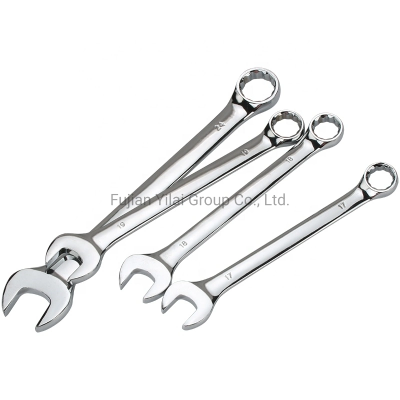 Wholesale Mirror Finished Dual Hand Tools Gears Panner Wrench Ratcheting Wrench Combination Wrench Set