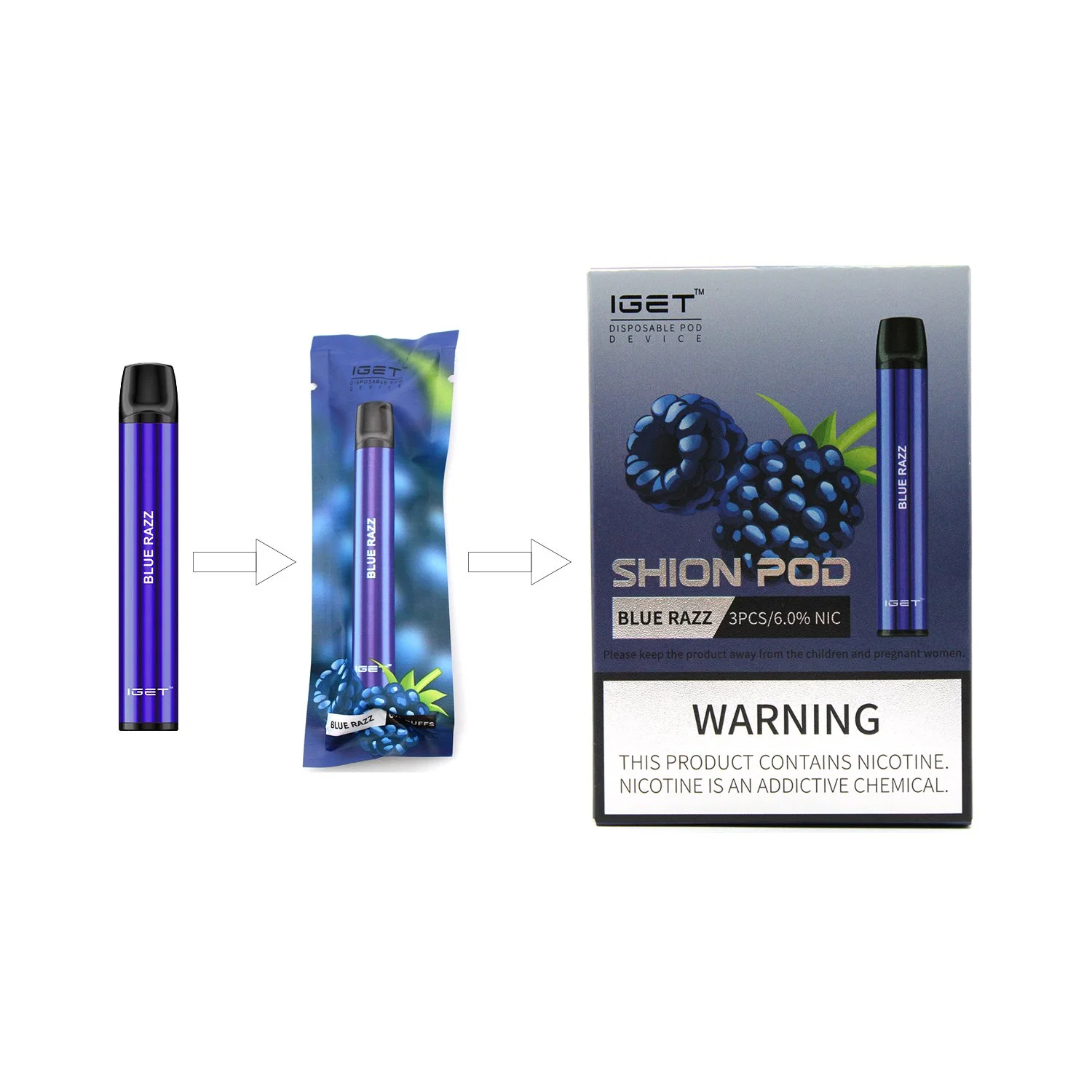 Iget Shion 600puffs Disposable/Chargeable Pod High quality/High cost performance  Mini vape Iget Original Shion