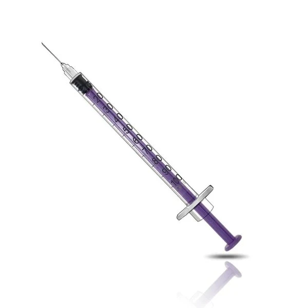 1ml 1cc Purple Plunger Disposable Cheap and Safety Injection Insulin Syringe