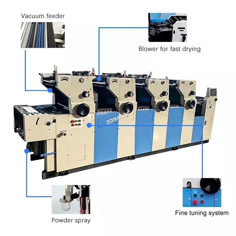 Quatre couleurs de machines d'impression Offset imprimante offset