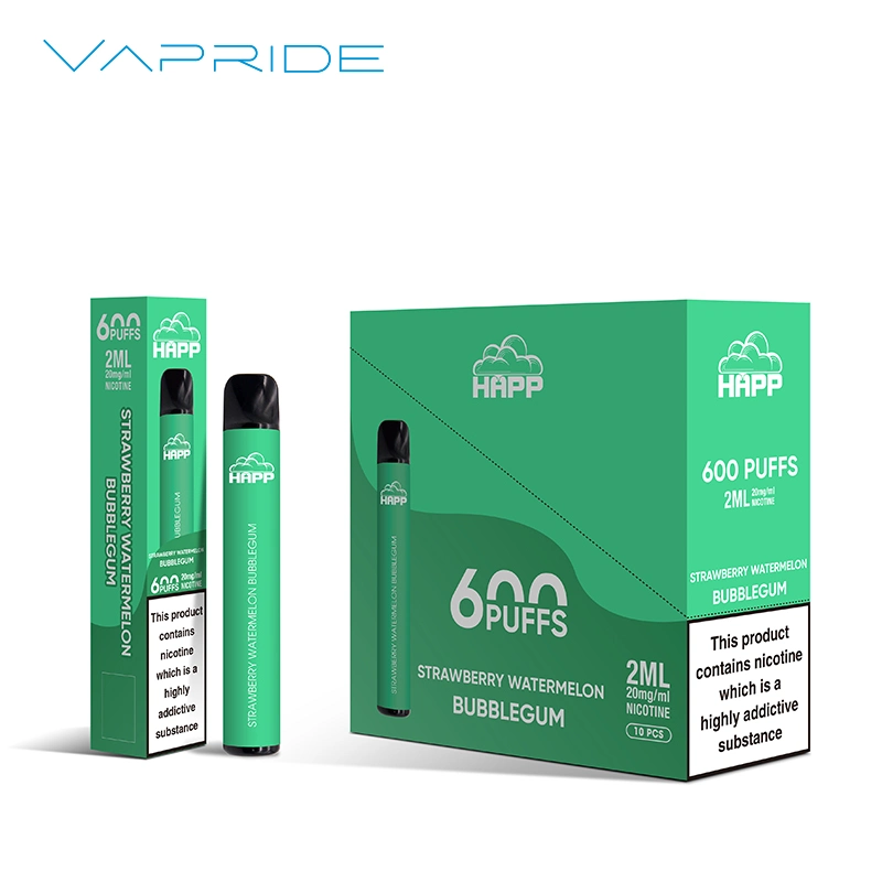 Wholesale/Supplier E Cigarette Disposable/Chargeable Vape Pen Drip Tip 600 Puffs Vape Pod Puff