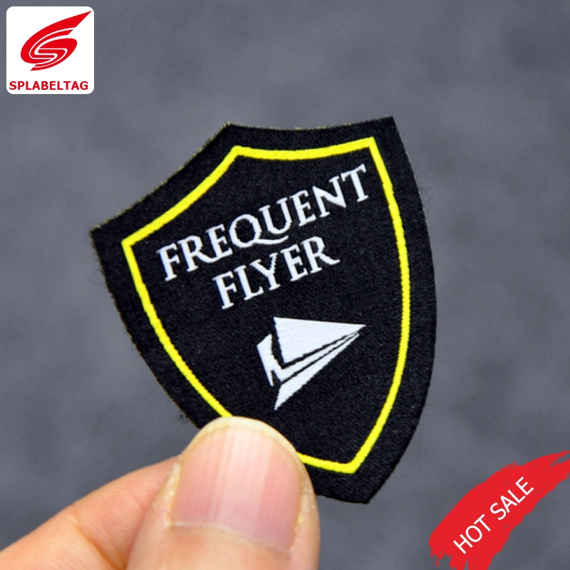 Custom Fashion Logo Flat Woven School Embroidery Patch for Clothing