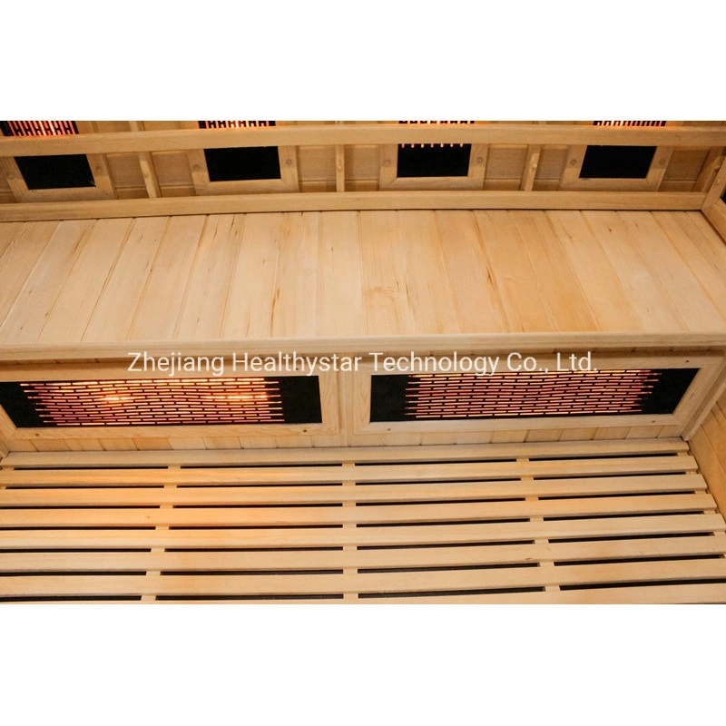 Su uso en casa de madera de Hemlock Sauna Infrarrojo Lejano ozono