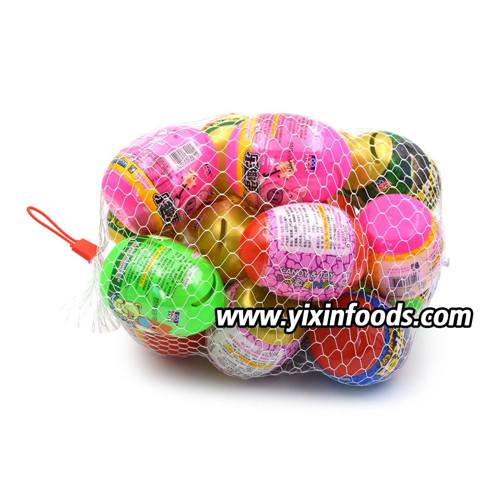 Mesh Bag Cute Surprise Egg Toy with Sticker