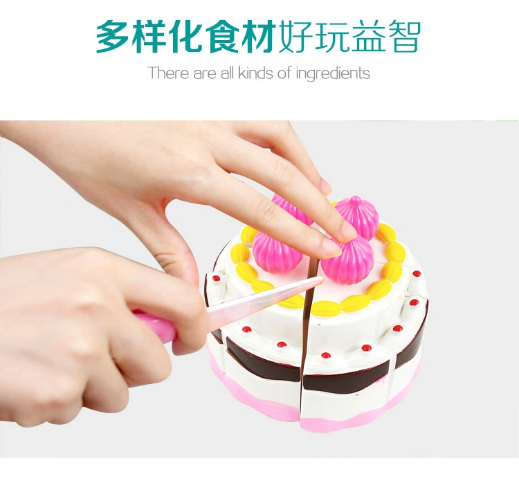 Toys Wholesale/Supplier Shantou Toys Children Dessert Kitchen Food Plastic Cake Toy Set