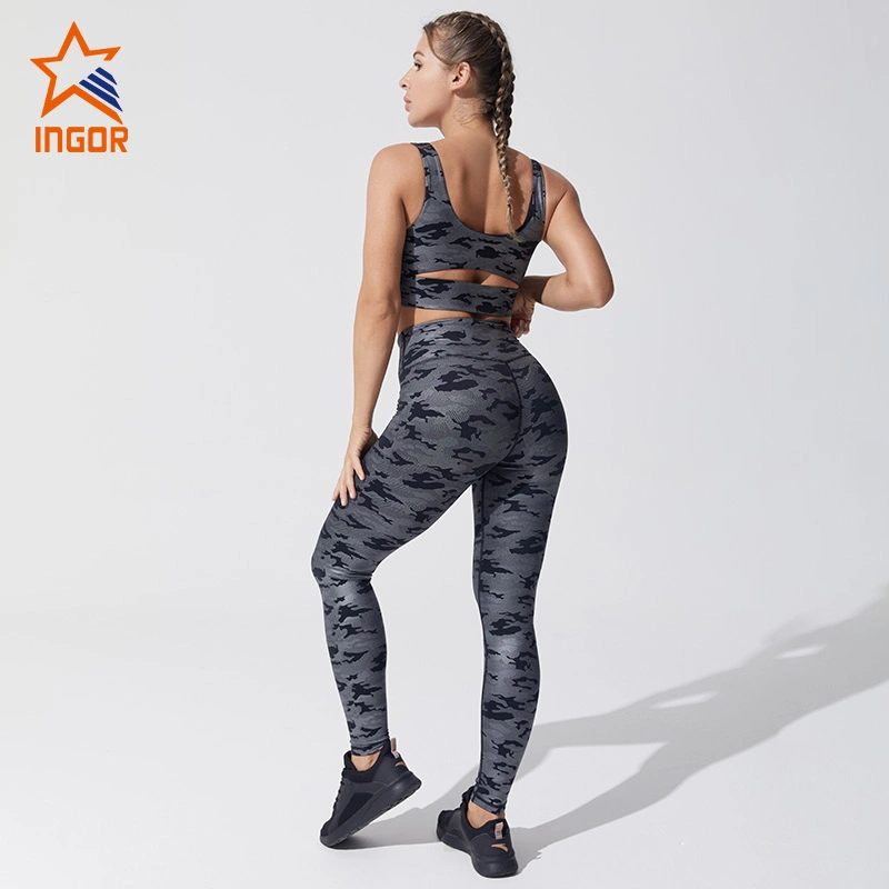 Ingorsports Fitness Activewear Frauen Yoga Wear Gym Wear Leggings Bh Sport Sets Sportswear