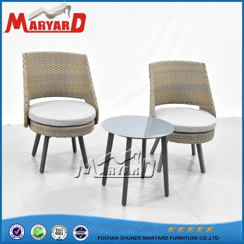 3PCS Conversation Set Furniture Rattan Patio Garden Furniture Chairs Set