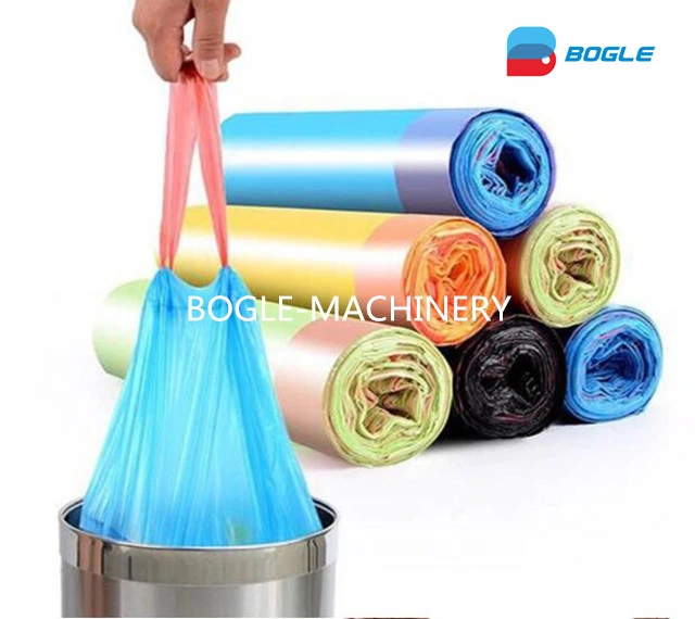 Full Automatic Rolling Draw Tape Plastic Garbage Bag Making Machine