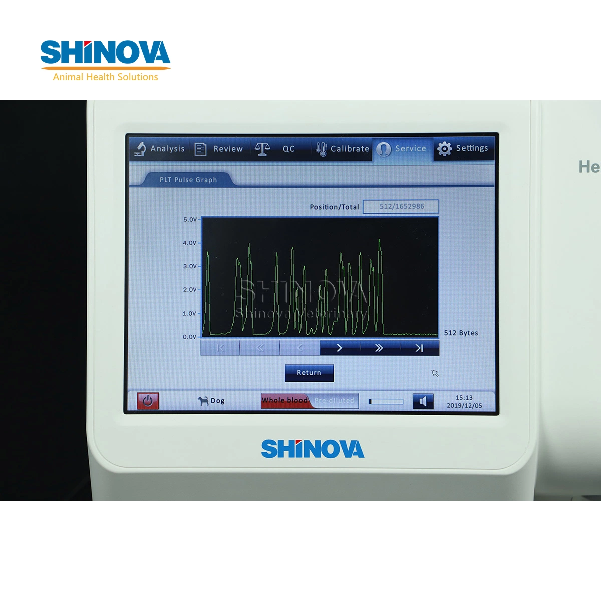 Shinova Automated Veterinary Hematology Analyzer 3 Part Blood Test Medical Cbc Machine for 13 Animals