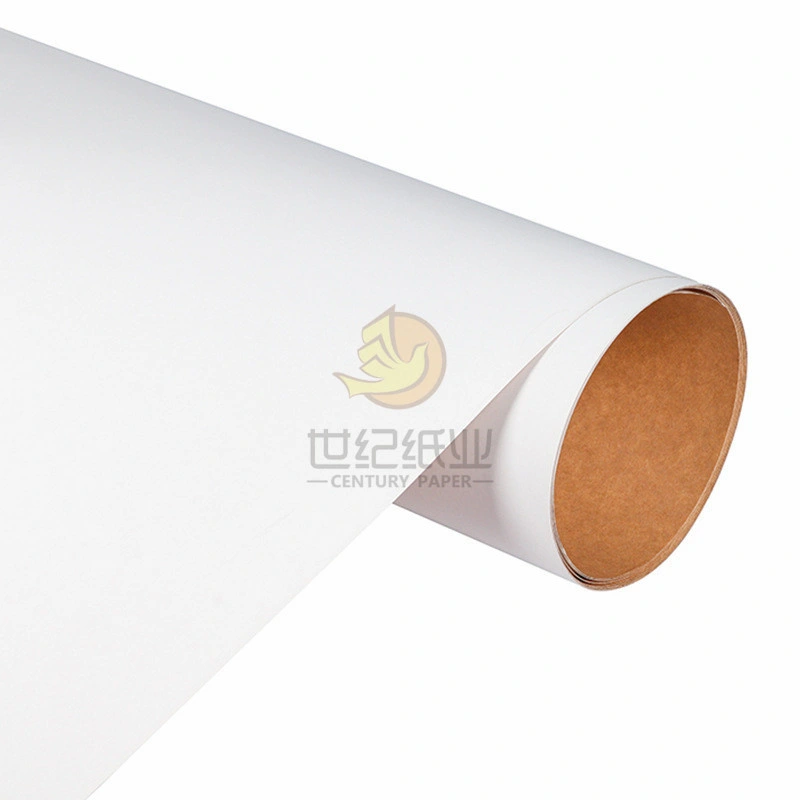 300gsm White Clay Coating Kraft espalda para papel de caja de almuerzo Grado de alimentación