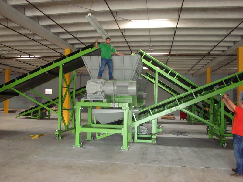 Scarp Metal Wood Crusher Shredder Cans Aluminum Profiles Tubes Electronic Waste Shredding