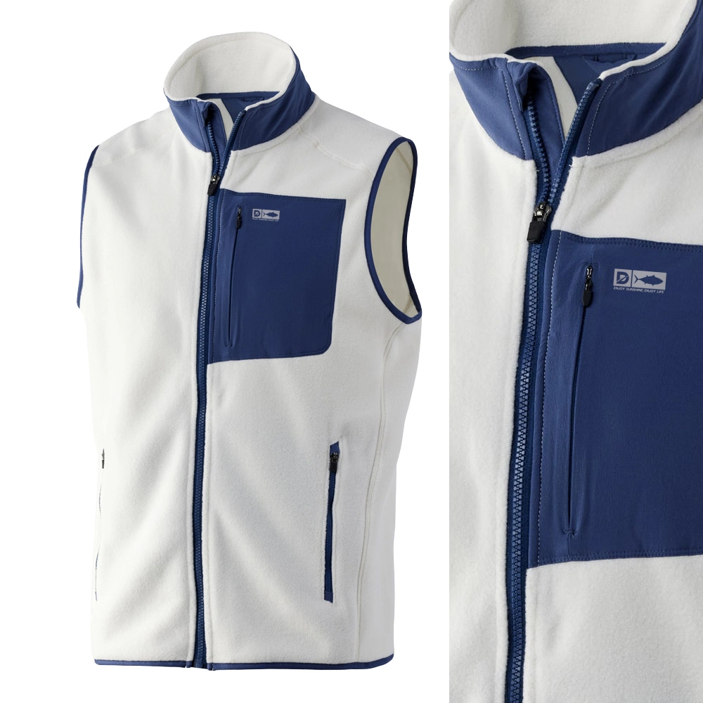 Wholesale Winter Custom Jacket Polar Fleece Vest Men 100% Polyester Fishing Hunting Windproof Vest Fleece Jacket