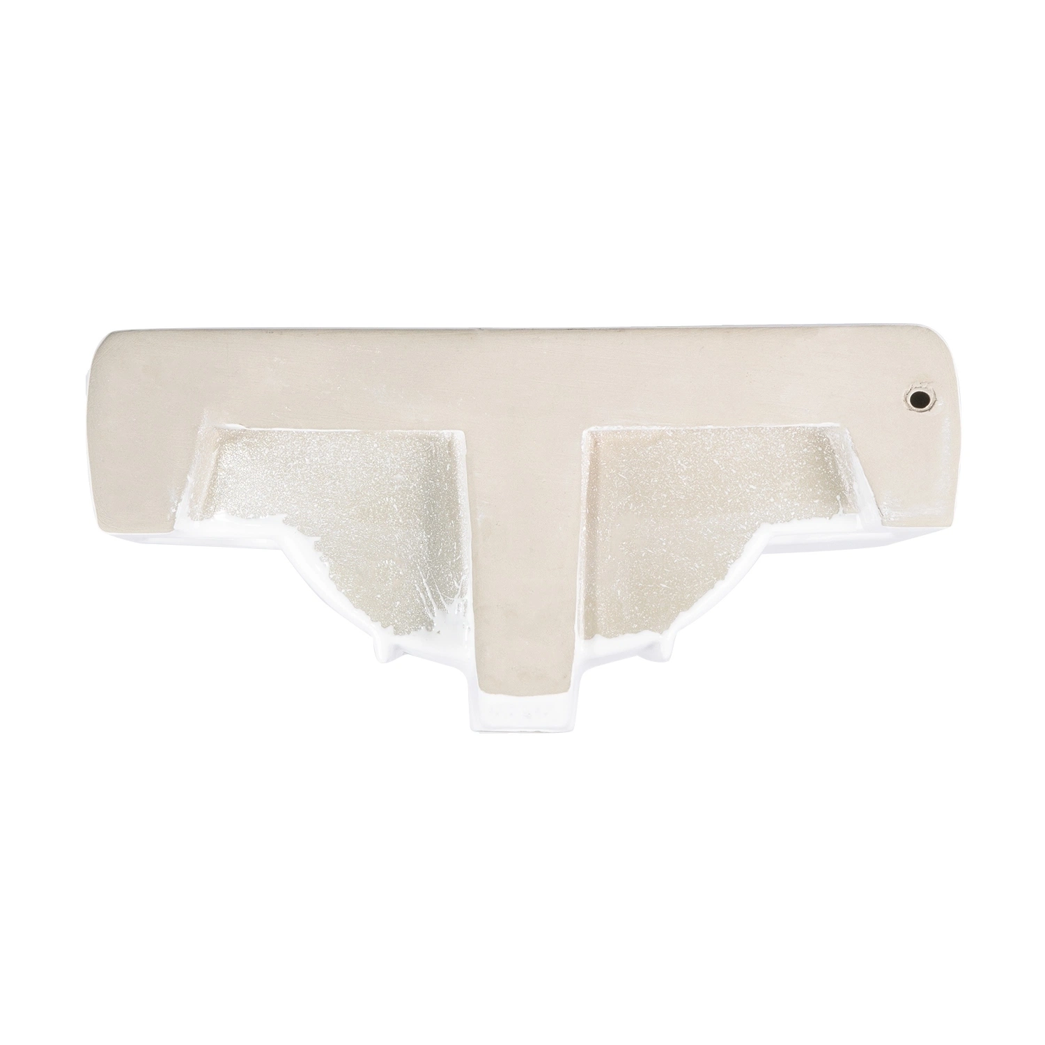 Bathroom Lavatory Sanitary Ware Ceramic Cloakroom Glassy White Rectangle Wall Mount Furniture