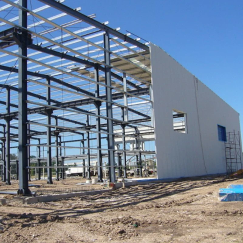 Estructura de acero de metal ligero Prefabricados Construcción prefabricados para almacén Taller