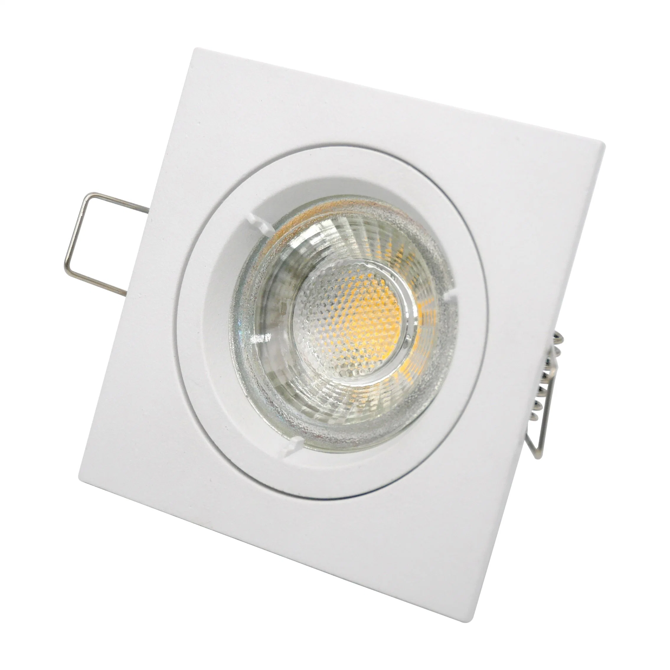 Aluminum MR16 GU10 LED Halogen Square Recessed Spotlight Ceiling Light Fixture Downlight