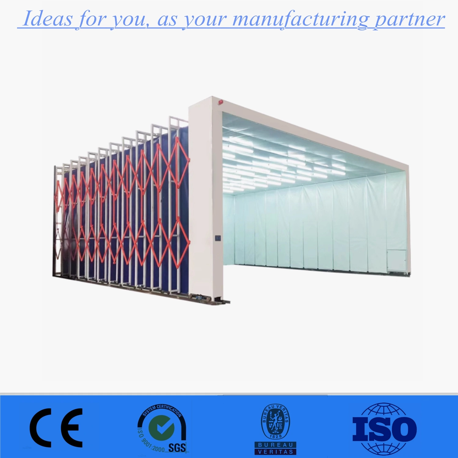 Movable Folding Retractable Spray Paint Booth