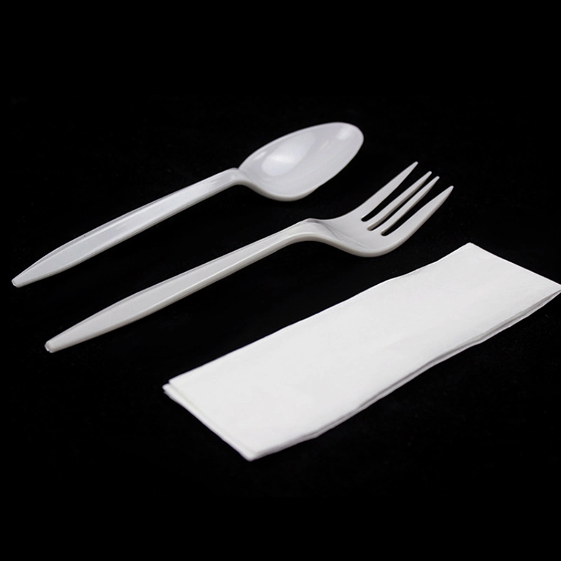 2.5g PP Fork Disposable Plastic Cutlery 148mm Length PP Plastic Fork White Custom for Restaurant