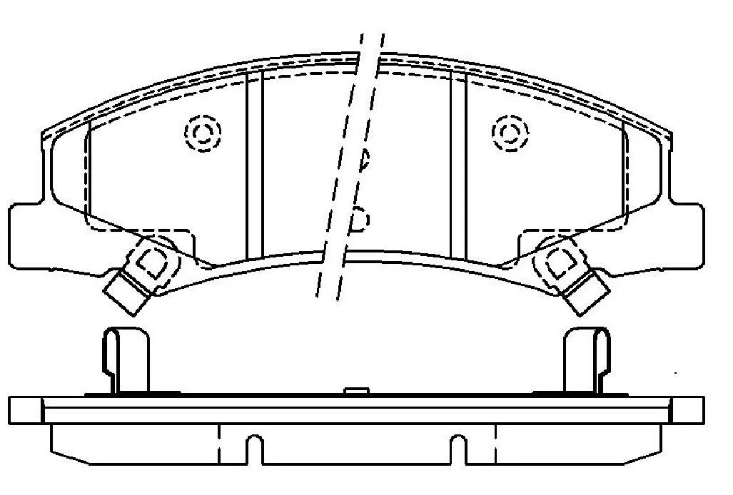 D1159 Auto Car Parts Disc Brake Pad Suitable 15270292 Buick 15812610 Chevrolet 88967233 Cadillac