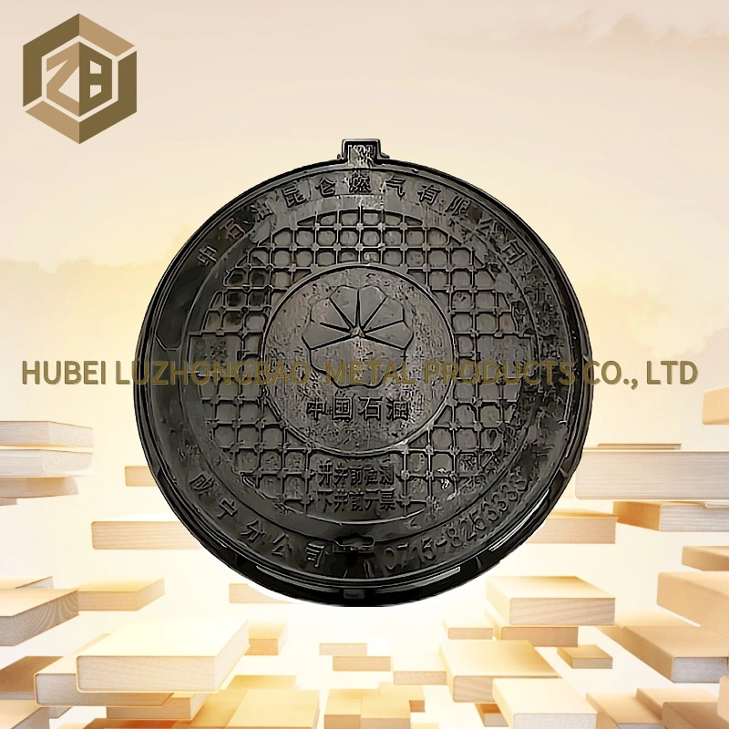 Coating Bitumen Negotiable Roadway Use 700mm Diameter Round Dutile Iron Manhole Cover