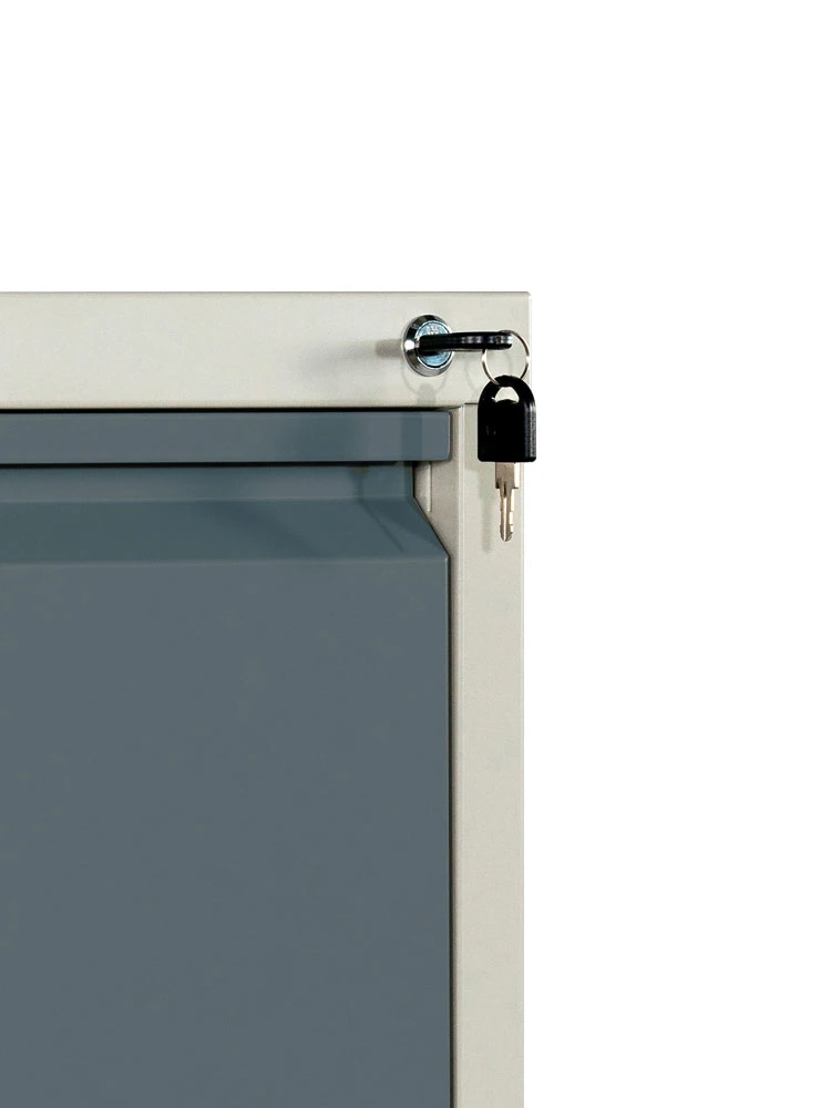 4 Drawer Steel Filing Cabinet with Central Locking Mechanism for A4/FC Size Folders Office Metal File Drawer Cabinet Furniture