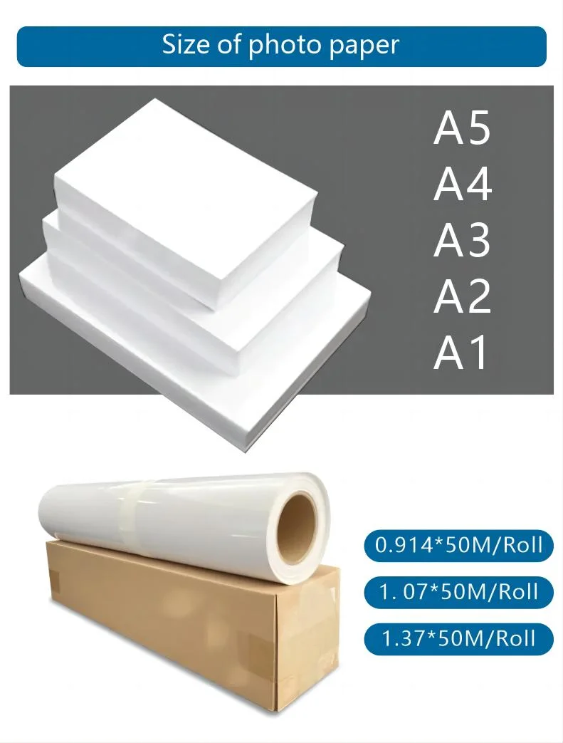 China Hot Sale 120g Inject High Glossy Paper