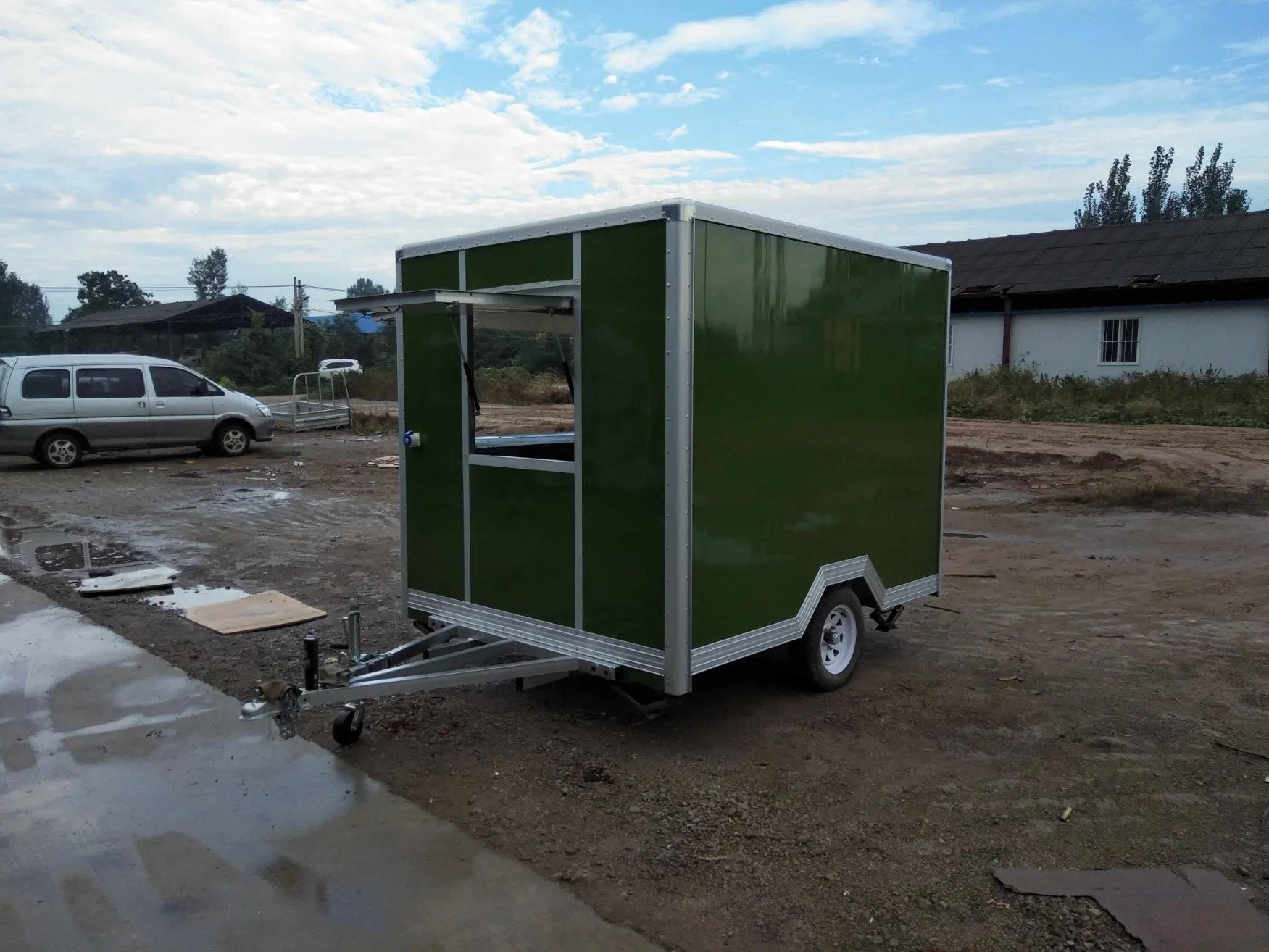 Street Food Truck mit Edelstahl Küche American Food Trailer