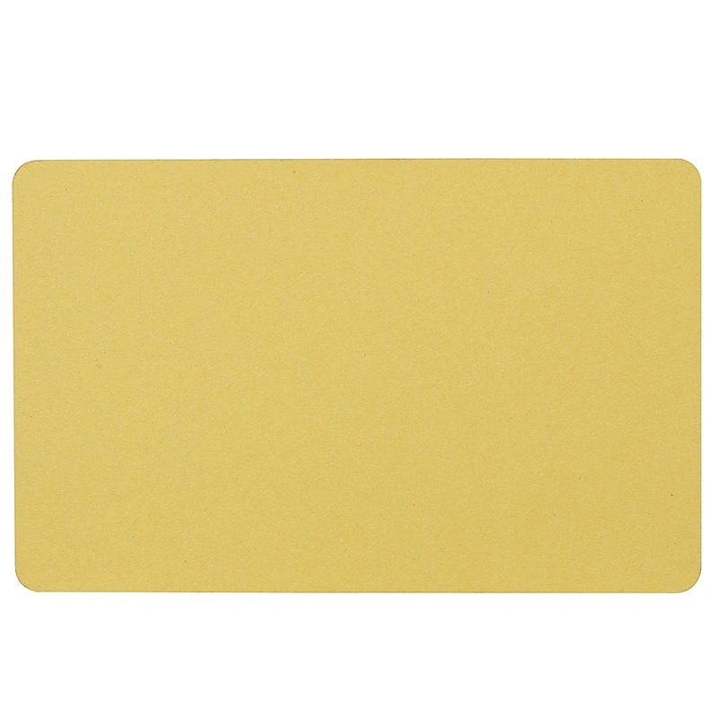 Cartões PVC em branco cartão plástico dourado para impressora com emblema ID