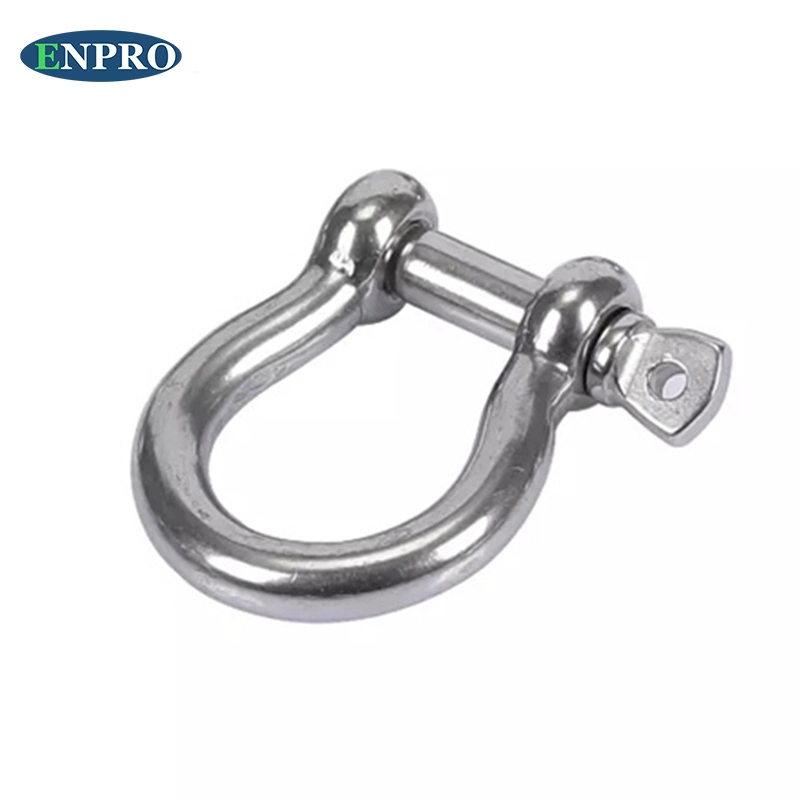 Stainless Steel Heavy Duty Bow Shape Screw Pin Anchor Shackle Load Clamp