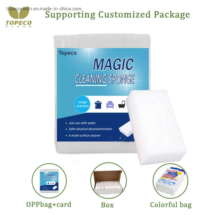 Topeco Free Sample Magic Eraser Nano Melamine Sponge for Kitchen Household Cleaning