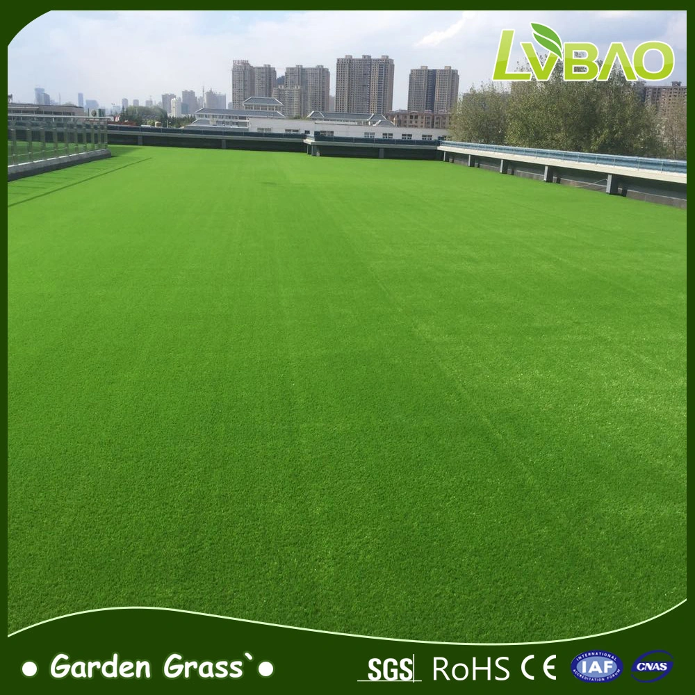 LVBAO UV-Resistance Home Synthetic Anti-Fire Lawn Strong Yarn Natural-Looking Artificial Grass
