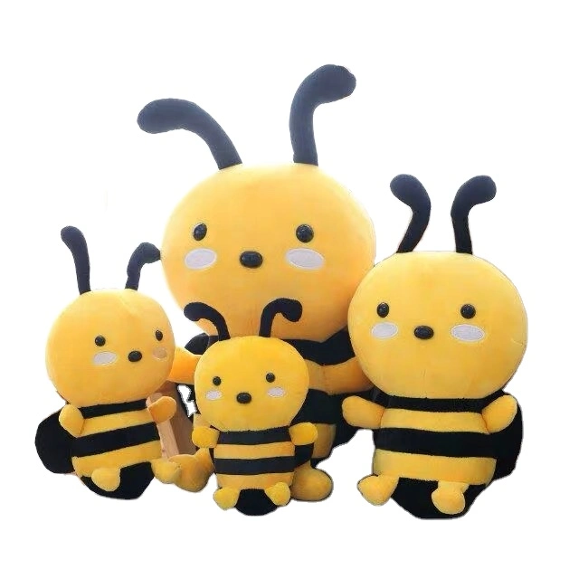 Personalizar los pequeños juguetes de peluche de abeja promocional lindo juguete abeja