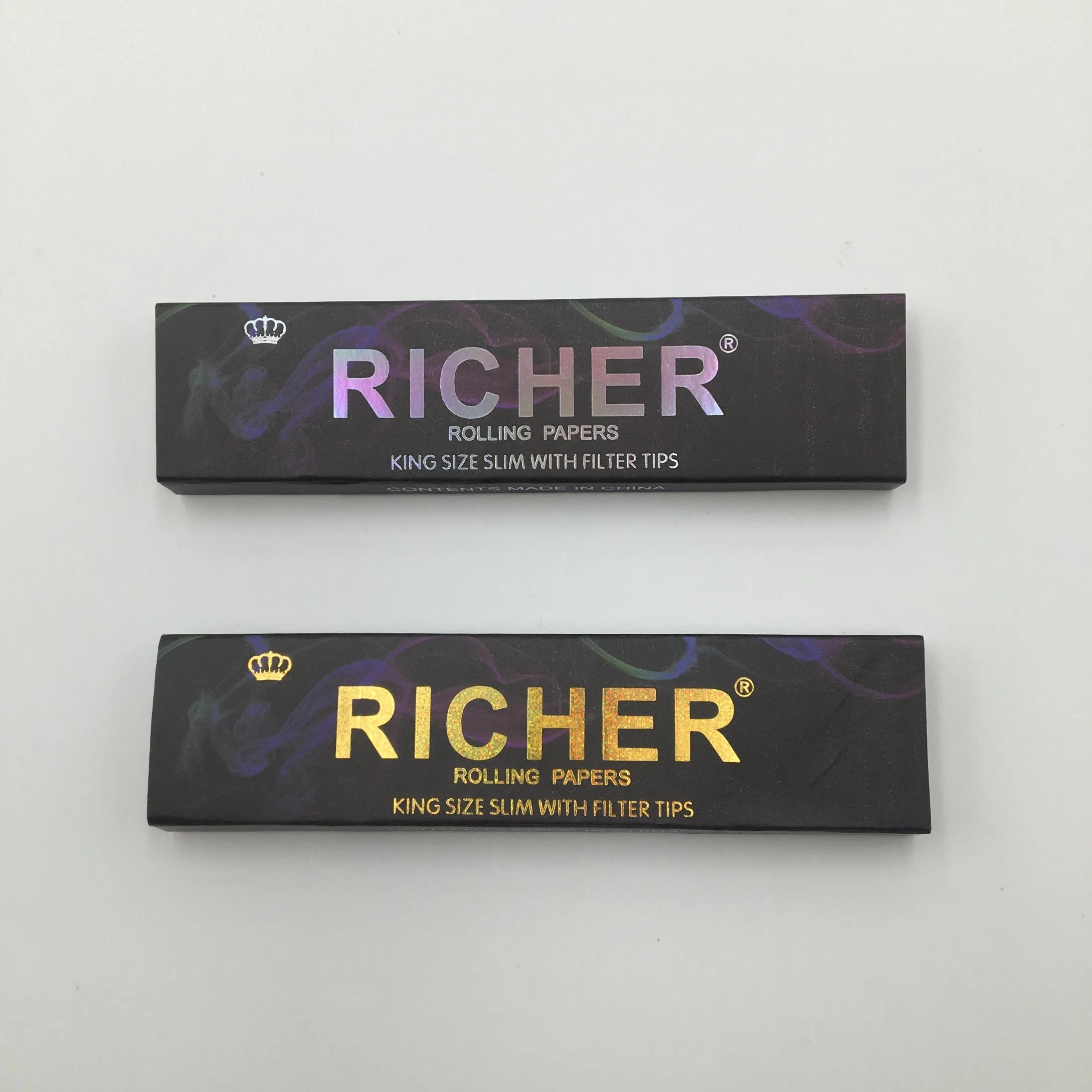 Foil Gold Custom Package Smoking Rolling Paper