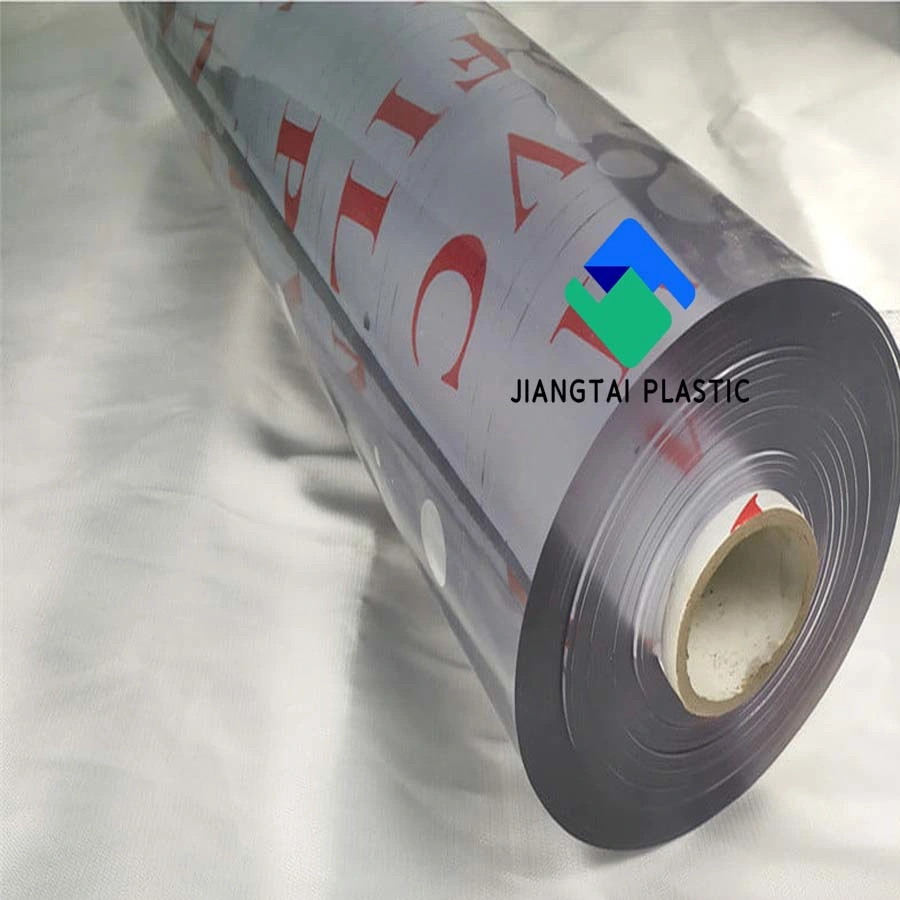 Plástico Jiangtai calidad Super claro Película Transparente Super suave de PVC transparente rollo de película