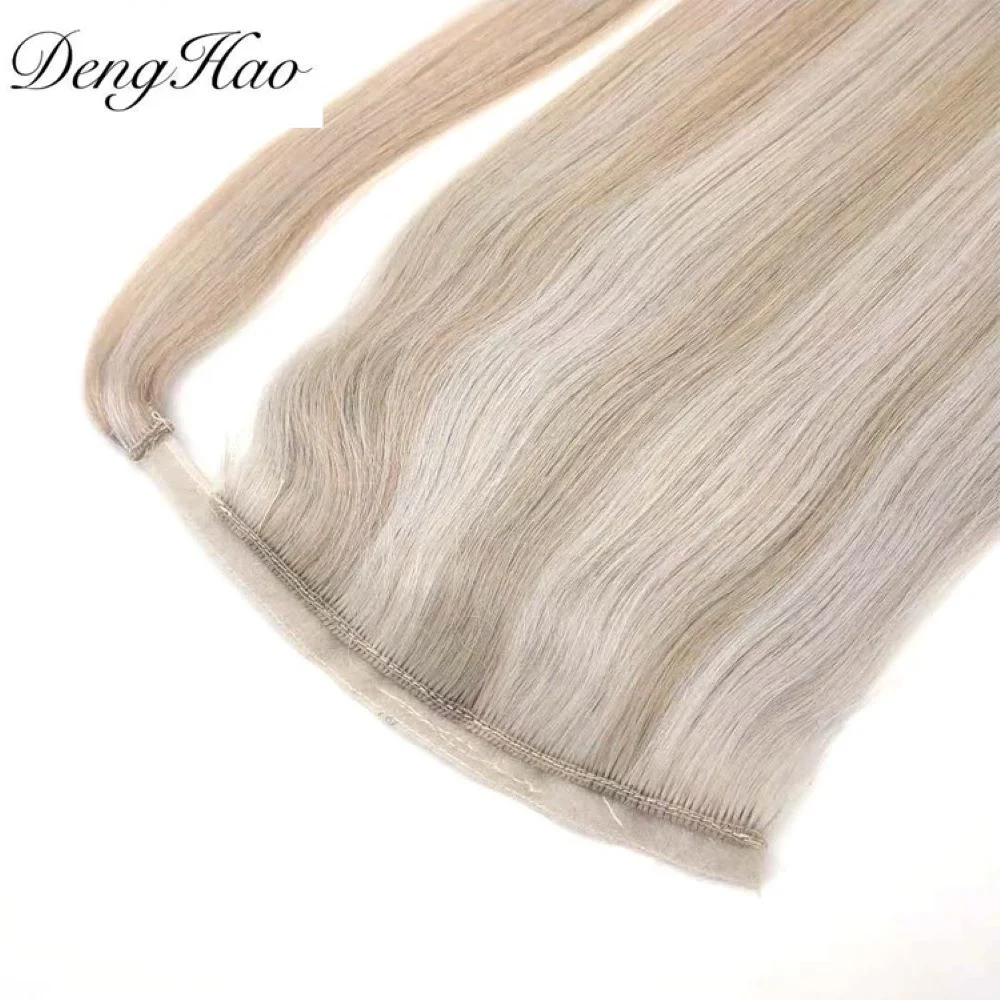 Factory Directly Cuticle Aligned Human Hair 10-30inch 100% Remy Virgin Brazilian Ponytail