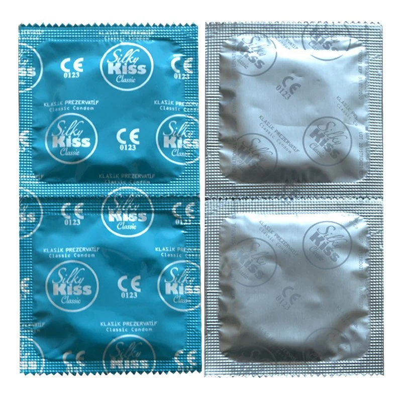 Creative Good Striped High Plain Touch Condoom Different Packaging Double One Latex Flavor and Color Customized Condom