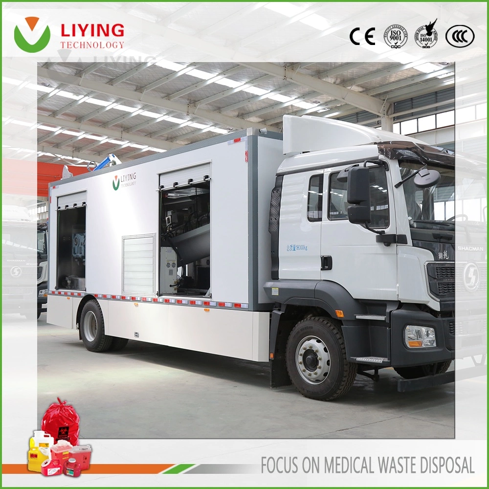 Mobile Hospital Medical Waste Sterilizer Treatment with Microwave Disinfection