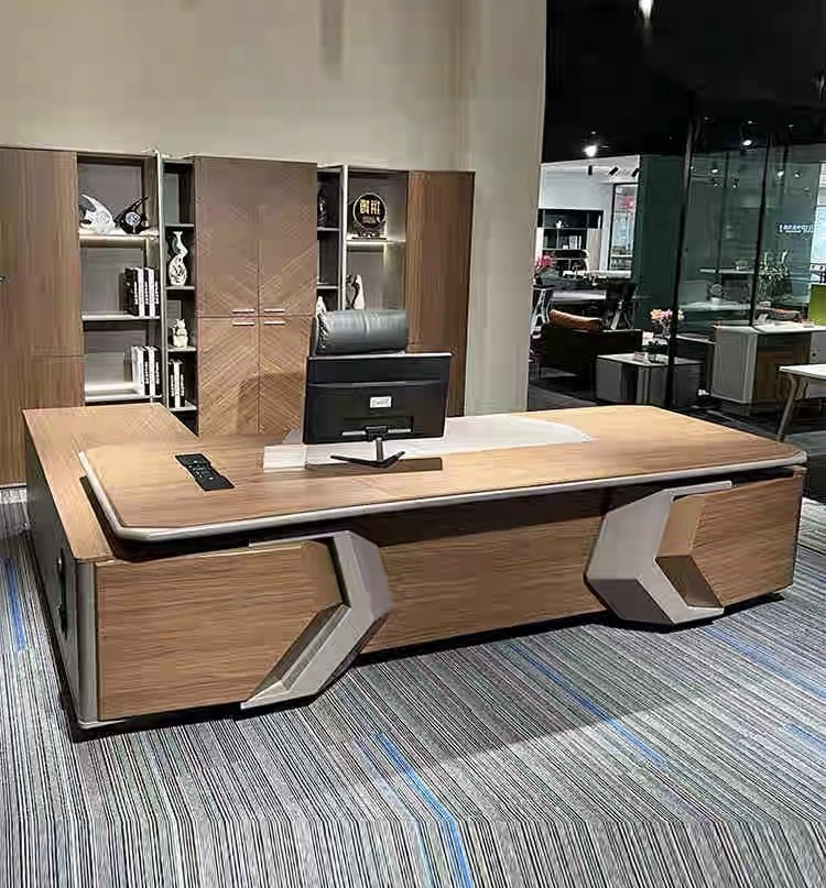 Muebles comerciales silla y mesa Jefe Ejecutivo de la Oficina escritorios de oficina moderna mesa de ordenador CEO Director gerente