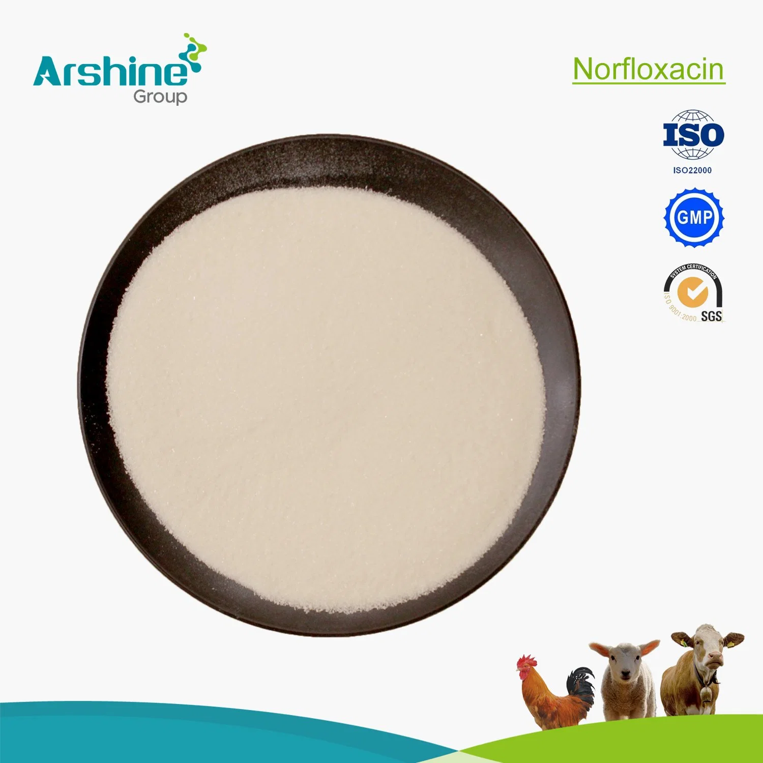 Pharmaceutical Raw Material Norfloxacin Powder CAS70458-96-7 Norfloxacin