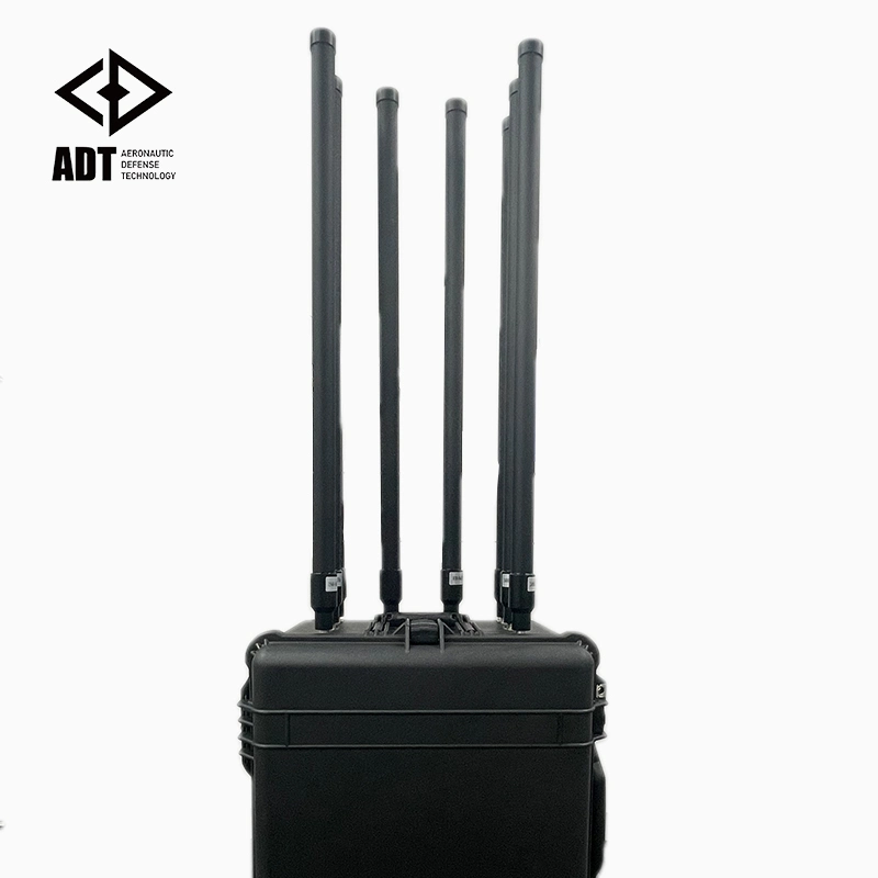 Anti système UAV WiFi5.8g haute puissance de signal de téléphone cellulaire brouilleur GPS étanche extérieur sac à dos Bourdon brouilleur de signaux RF